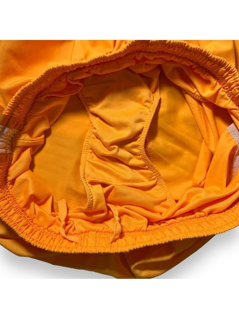 Nike Women’s Tempo Running Shorts Orange White Size Small - Picture 4 of 5